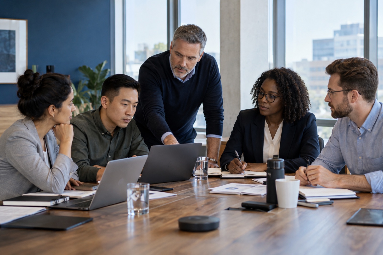 A cross-functional business, legal, communications, IT, and security team coordinating an incident response